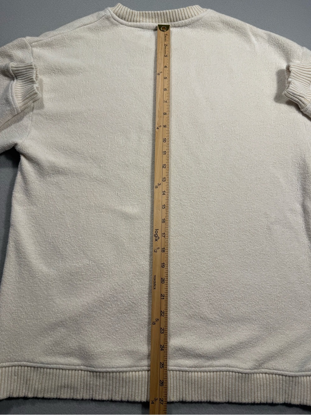 Vintage Style Large Iowa Crewneck Sweatshirt Cream White Yellow Hawkeye Cozy - Picture 7 of 9